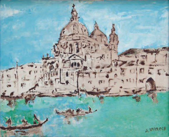 Basilica S. Maria della Salute, Venezia, 2018 Acrilico su tela, 74,5×60,5